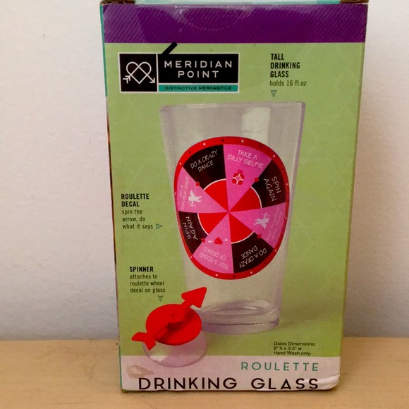 Roulette 16oz drinking glass - Picture 2 of 2